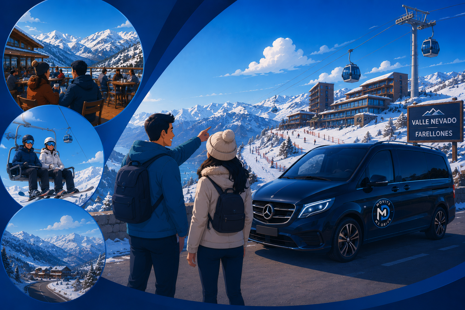 Private airport transfer in Santiago Chile by Movits”